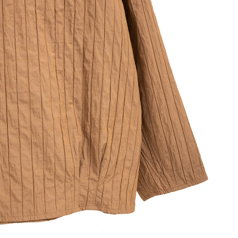 Merely Made Merely Quilted Cropped Shirt Sage Brown 24231SH Degli Uberti